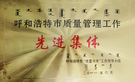 質(zhì)量管理先進(jìn)集體